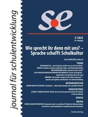 Cover von journal für schulentwicklung 3/2022