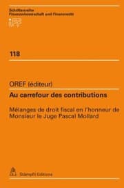 Cover von Au carrefour des contributions
