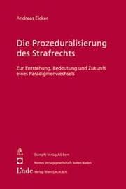 Cover von Die Prozeduralisierung des Strafrechts