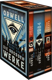 Cover von George Orwell, Die großen Werke. Farm der Tiere, 1984, Die großen Essays. Im Schuber