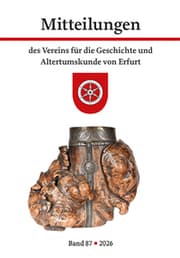 Cover von Mitteilungen des Vereins für die Geschichte und Altertumskunde von Erfurt