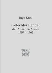 Cover von Gefechtskalender der Alliierten Armee 1757-1762