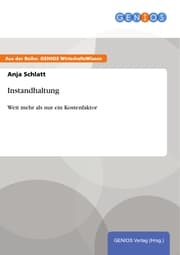 Cover von Instandhaltung