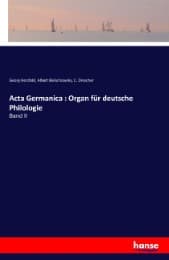 Cover von Acta Germanica : Organ für deutsche Philologie