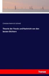 Cover von Theorie der Poesie und Nachricht von den besten Dichtern