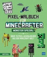 Cover von Pixel-Malbuch für Minecrafter - Monster Spezial - Über 70 Pixel-Ausmalbilder aus der Minecraft-Welt