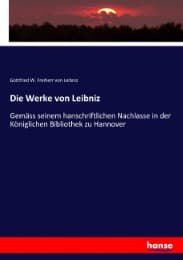 Cover von Die Werke von Leibniz