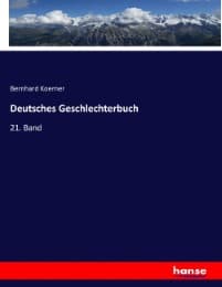 Cover von Deutsches Geschlechterbuch