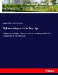 Cover von Diplomatisch practische Beyträge
