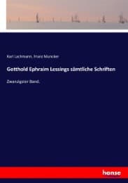 Cover von Gotthold Ephraim Lessings sämtliche Schriften