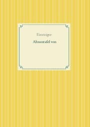 Cover von Einsteiger - Ahnentafel von