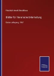 Cover von Blätter für literarische Unterhaltung
