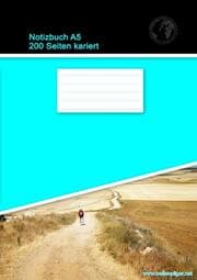 Cover von Notizbuch A5 200 Seiten kariert (Softcover Türkis)