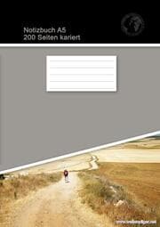 Cover von Notizbuch A5 200 Seiten kariert (Softcover Grau)