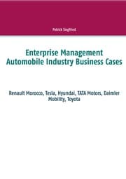 Cover von Enterprise Management Automobile Industry Business Cases