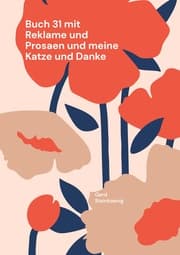 Cover von Buch 31 mit Reklame und Prosaen und meine Katze und Danke