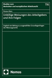 Cover von Unbillige Weisungen des Arbeitgebers und ihre Folgen