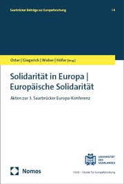 Cover von Solidarität in Europa - Europäische Solidarität