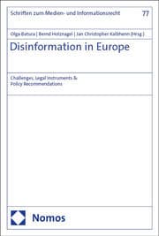 Cover von Disinformation in Europe