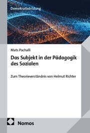 Cover von Das Subjekt in der Pädagogik des Sozialen