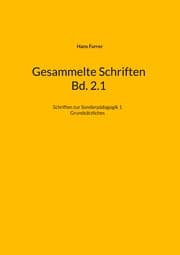 Cover von Gesammelte Schriften Bd. 2.1