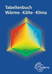 Cover von Tabellenbuch Wärme - Kälte - Klima