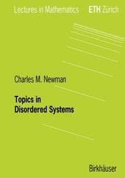 Cover von Topics in Disordered Systems