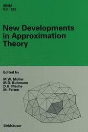 Cover von New Developments in Approximation Theory