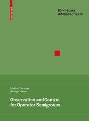 Cover von Observation and Control for Operator Semigroups