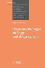 Cover von Elternvereinbarungen im Sorge- und Umgangsrecht