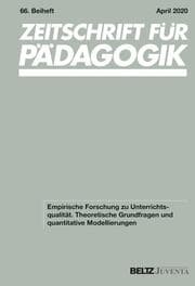 Cover von Empirische Forschung zu Unterrichtsqualität. Theoretische Grundfragen und quantitative Modellierungen