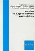 Cover von Verhalten als subjektiv-sinnhafte Ausdrucksform