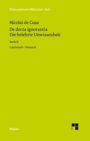 Cover von De docta ignorantia. Die belehrte Unwissenheit