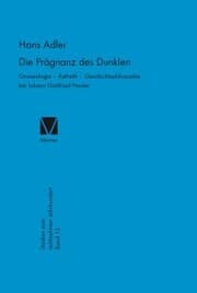Cover von Die Prägnanz des Dunklen