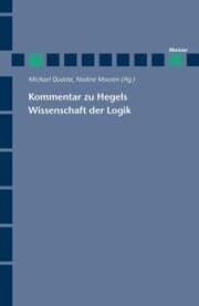 Cover von Kommentar zu Hegels Wissenschaft der Logik