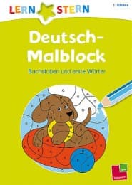 Cover von Deutsch-Malblock 1. Klasse - Buchstaben und erste Wörter