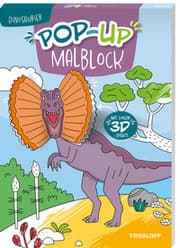 Cover von Pop-up Malblock. Dinosaurier