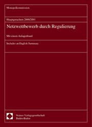 Cover von Hauptgutachten 2000/2001 - Netzwettbewerb durch Regulierung