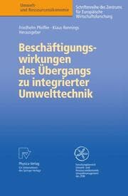 Cover von Beschäftigungswirkungen des Übergangs zu integrierter Umwelttechnik