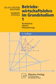 Cover von Betriebswirtschaftslehre im Grundstudium 1