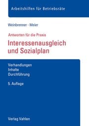 Cover von Interessenausgleich und Sozialplan