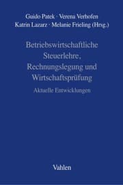 Cover von Betriebswirtschaftliche Steuerlehre, Rechnungslegung und Wirtschaftsprüfung