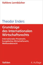Cover von Grundzüge des Internationalen Wirtschaftsrechts