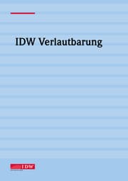 Cover von IDW Prüfungshinweis: Besonderheiten der Prüfung nach § 55 Abs. 1 Satz 1 EnFG der zusammengefassten Endabrechnung eines Netzbetreibers i.Z.m. dem Erneuerbare-Energien-Gesetz für das Kalenderjahr 2024 (IDW PH 9.970.21 (01.2025))