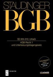 Cover von §§ 305-310; UKlaG