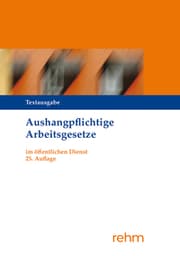 Cover von Aushangpflichtige Arbeitsgesetze im öffentlichen Dienst