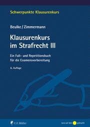 Cover von Klausurenkurs im Strafrecht III
