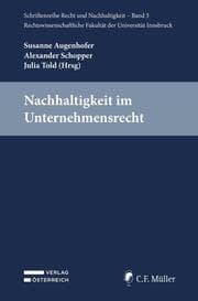 Cover von Nachhaltigkeit im Unternehmensrecht