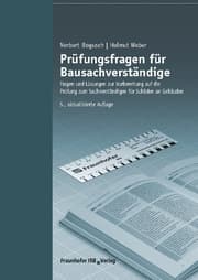 Cover von Prüfungsfragen für Bausachverständige.