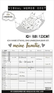 Cover von Visual Words Familienplaner 2027